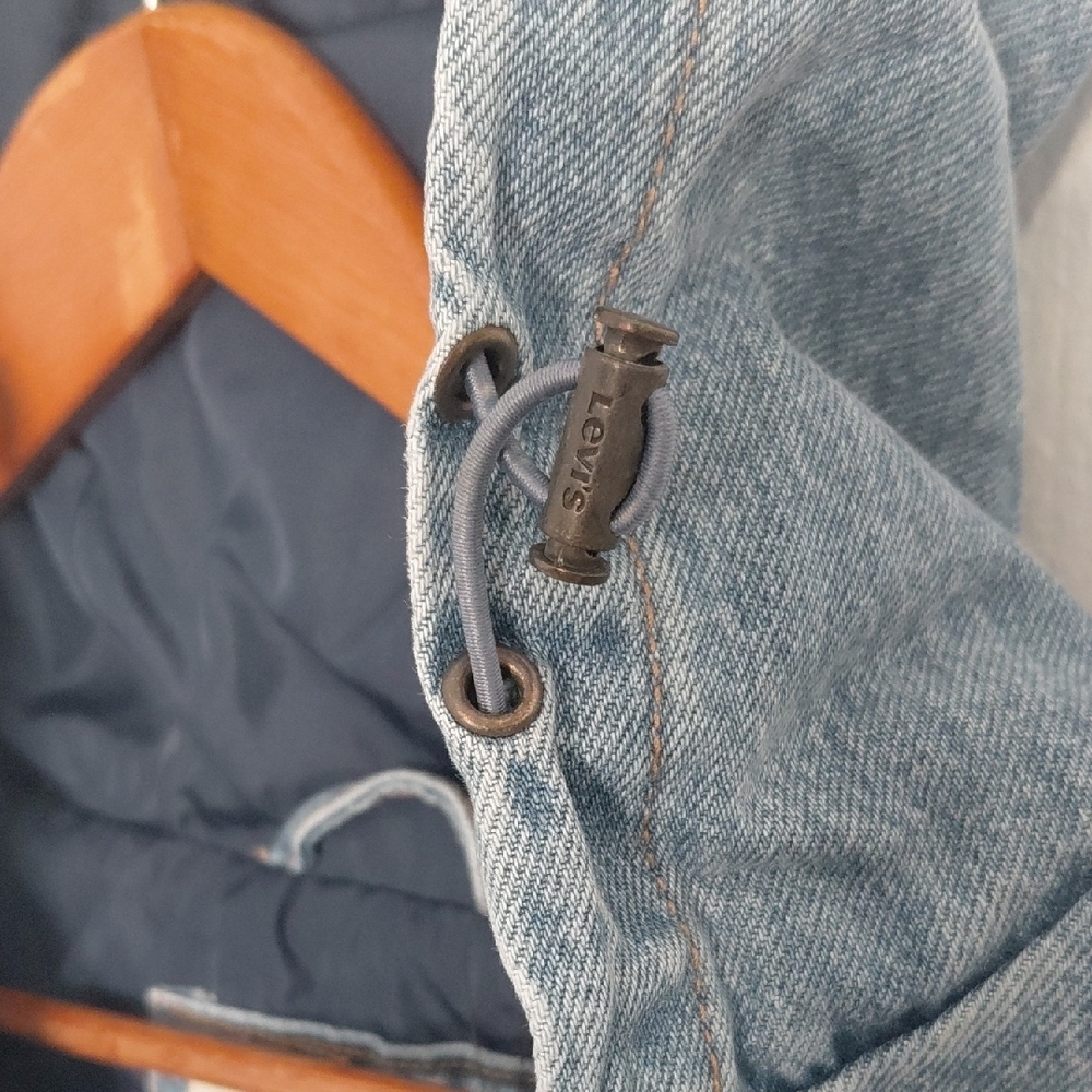 Levi's Blue Denim Hooded Jacket - Picture 4 of 10